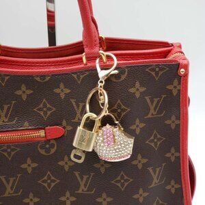 Authentic Louis Vuitton Lock & Key with unbranded Bagcharm, Keycharm, Keychain